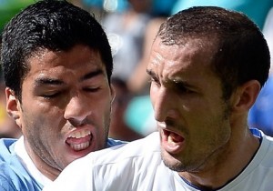 Suárez mordeu Chiellini na última copa