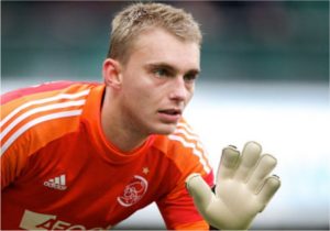 Jasper Cillessen, goleiro do Ajax e da Holanda. Jasper Cillessen, goleiro do Ajax e da Holanda.