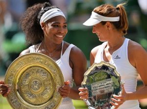 Serena havia vencido Muguruza em Wimbledon em 2015. 