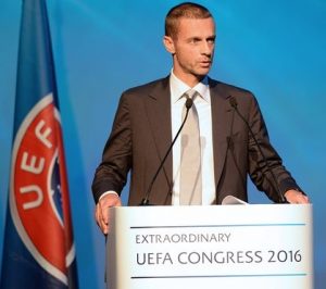 Aleksander Ceferin é o novo presidente da UEFA.
