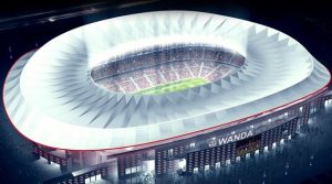 Imagem divulgada pelo Atlético de Madrid do seu novo estádio.