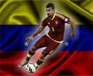 Tomás Rincón atuando pela seleção da Venezuela. Tomás Rincón atuando pela seleção da Venezuela.