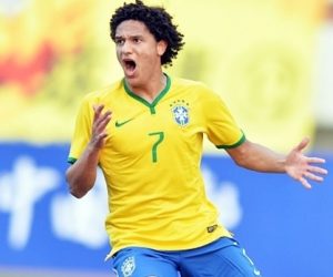 Felipe Gedoz pela seleção brasileira Sub-23. Felipe Gedoz pela seleção brasileira Sub-23.