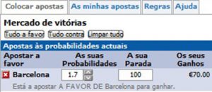 apostar a favor na betfair