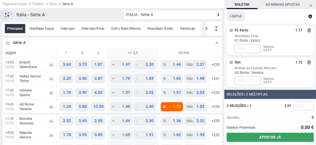 Aposta Banker Betano