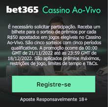 Bet365 Cassino Ao-Vivo promoção