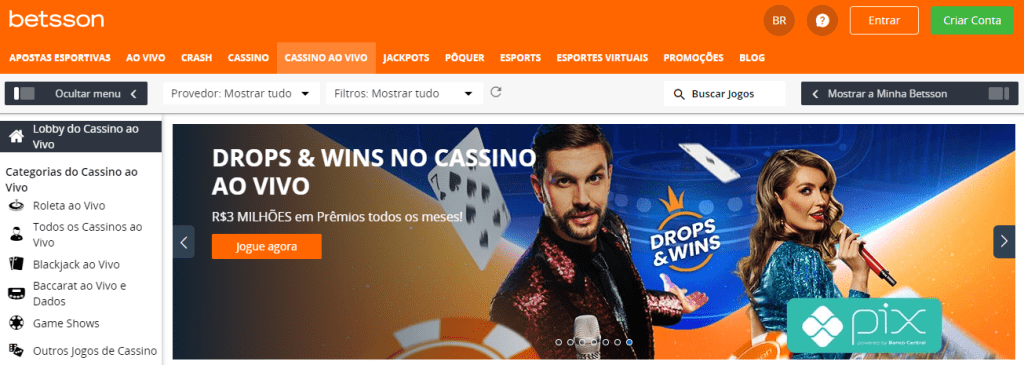 Cassino Betsson - Ao Vivo