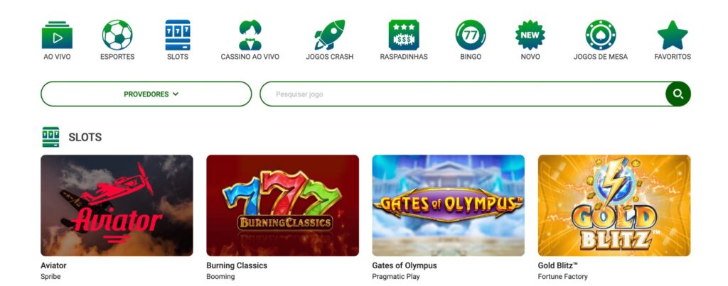 Cassino Brazino 777 - Jogos
