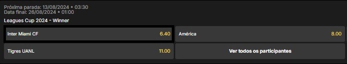 Vencedor da Copa das Ligas 2024 - Inter Miami Vencedor da Copa das Ligas 2024 - Inter Miami