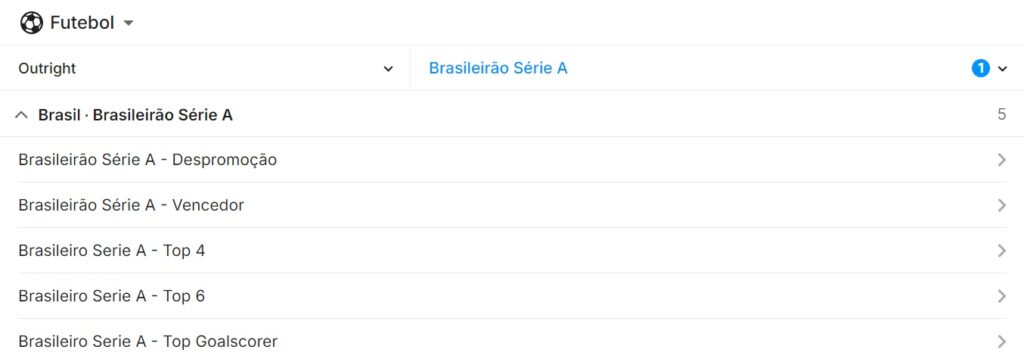 Outright Brasileirão